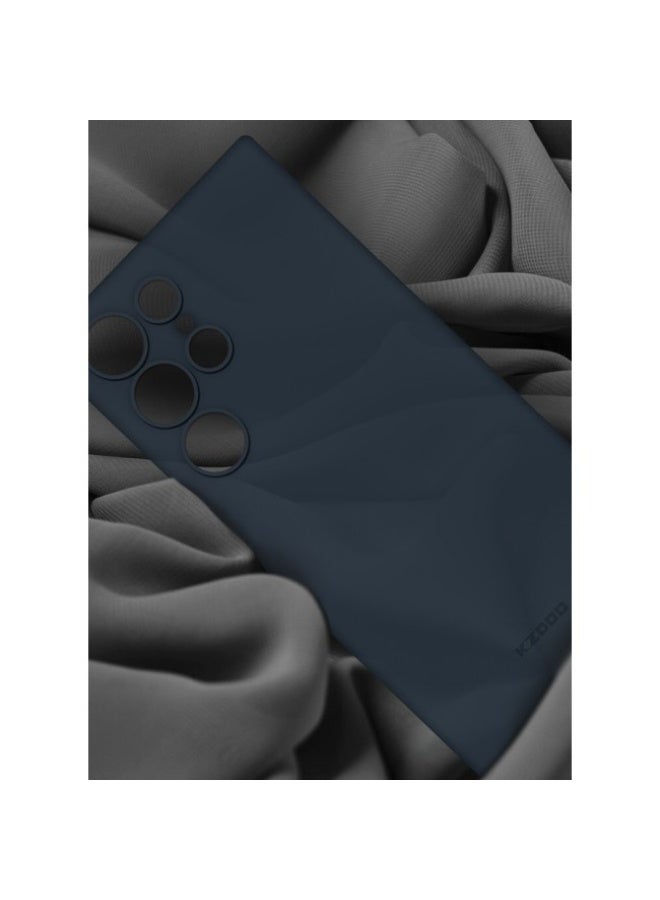 KZDOO Samsung Galaxy S24 Ultra Case Slim Thin Air Skin Full Coverage Protective Case Sturdy Durable Thin Case Drop Protection Case Cover Transparent Blue - Image 3